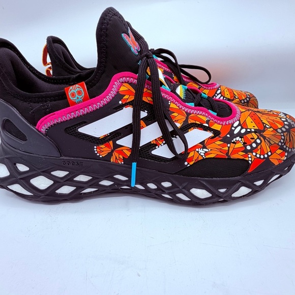 WEB BOOST DAY OF THE DEAD MENS RUNNING SHOE PRIMEKNIT MONARCH
BUTTERFLIES ORANGE - Picture 5 of 11